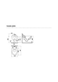 Resim Creavit Foglia Rim Off Asma Klozet Fg321 Ve Kapak 