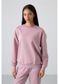 Resim Tommy Life Gül Kurusu Basic Pamuklu O Yaka Oversize Lastik Paça Kadın Eşofman Takım - 95287 Gül Kurusu 