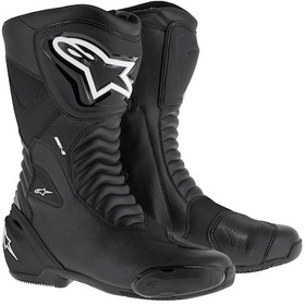 Resim Alpinestars Smx S Korumalı Spor Motosiklet Botu Siyah 