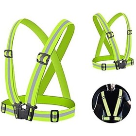 Resim ROBESBON Reflektörlü Yelek - Motosiklet, Bisiklet Ve Scooter Gece Görüş (Yeni Yasaya Uygun) 