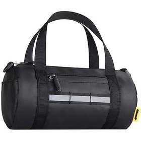 Resim Rogfer Çok Amaçlı Bisiklet Gidon Çantası - Çıkarılabilir Omuz Askılı, Su Geçirmez Ön Çerçeve Çantası Siyah Siyah 