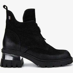 Resim Valmenti Kadın Hakiki Deri Siyah Nubuk Casual Bot 322 2353905 Bn Bot Sk24-25 Sıyah Nbk Siyah Nubuk 