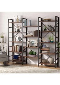 Resim Umutpark Umutpark Umuthomedesing Metal Ahşap Kitaplık Raf. 