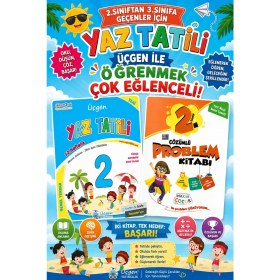 Resim Üçgen Yayıncılık Üçgen 2.sınıftan 3.sınıflara Geçenler Için Yaz Tatil Seti (Tatil+Problem Kitabı) 