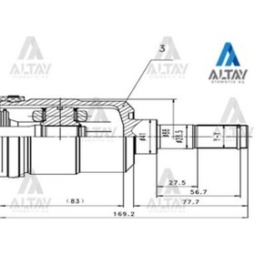 Resim Maher-01826 Aks Kafasi Iç Accent 06-11 Era Dizel Sol 27X41X33 514605376 