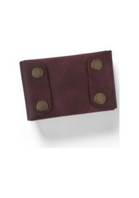 Resim Hedea Origami Deri Kartlık Bordo Bordo 
