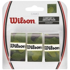 Resim Wilson Pro Comfort Camo Yeşil 3'Lü Tenis Gribi Wrz470850 Yeşil 