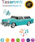 Resim Polygold KLasik Model Araba Kablosuz Hoparlör TF Kart USB Bluetooth FM Radyo Aux Destekli Bluetooth Speaker 