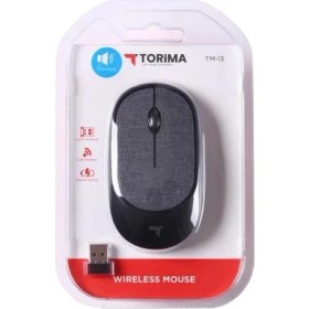 Resim Torima Tm-13 Ergonomik Sessiz Kablosuz Siyah Optik Mouse 