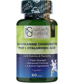 Resim Natures Supreme Glucosamine Chondroitin Msm Hyaluronic Acid 60 