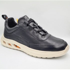 Resim Greyder 18411 Siyah Hakiki Deri Erkek Günlük Deri Sneaker Spor Ayakkabı 