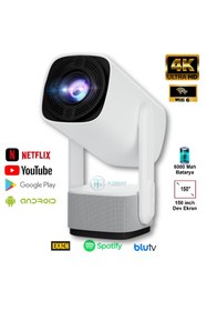 Resim Lensun New 14 Android Bataryalı Projeksiyon Cihazı 4k-uhd/hdmı 