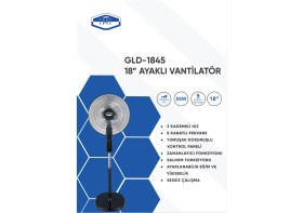 Resim TMT Gold Tmt GLD-1845 18''ayaklı Vantilatör 