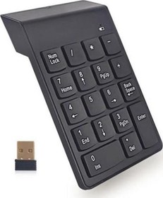 Resim Kablosuz 2.4 GHz Sayısal Tuş Takımı – 18 Tuşlu Numpad 
