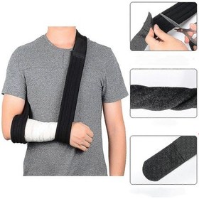 Resim 1 Adet Siyah Kol Askısı - Ayarlanabilir Hafif Ve Rahat Omuz Sabitleyici - Kaiyi 