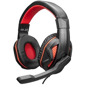 Resim Hytech HY-G9 Banner Gaming Oyuncu Mikrofonlu Kulaklık Siyah Kırmızı 