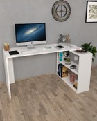 Resim Moonlife Ersinan Atlas Çalışma Masası Beyaz 