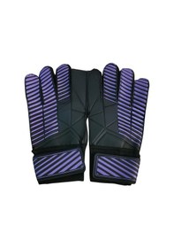 Resim Unes Nk Logolu Futbol Kaleci Eldiveni Parmak Korumalı, Tutuş Güçlü, Yetişkin & Çocuk Beden Mavi 