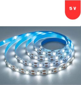 Resim 5 Volt 2835 Smd 6500 K Beyaz İç Mekan 60 Ledli 5 Metre Şerit Led 