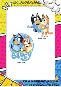 Resim ErTaPassage Bluey DTF Ütüyle Yapışan Transfer Baskı 