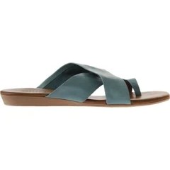 Resim Bueno Shoes Mavi Deri Kadın Parmak Arası Terlik 01WU7428 01WU7428 
