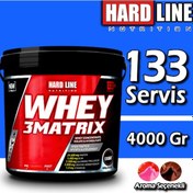 Resim Hardline Whey 3 Matrix 4000 Gr Protein Tozu 133 Servis-(458474874)) 
