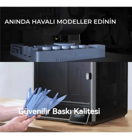 Resim Creality Profesyonel 3D Baskıda Hız, Hacim ve Hassasiyet 3d® K1 Max Hızlı 3D Yazıcı+ 2 Adet Flament (2 Kg.) Hediye 