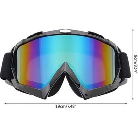 Resim Vintage Yarış Gözlükleri Motosiklet Gözlükleri Offroad Sürüşü Koruyucu Gözlükler Off-road Kayak Sporu Atv Kir Bisikleti Beyaz Renkgümüş 