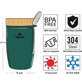 Resim Igloo Bamboo Unisex Yemek Termosu 205789Y 