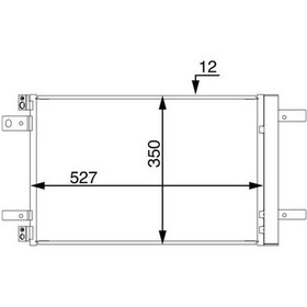Resim Mahle Ac886000s - Klima Radyatörü Kondenseri Opel Astra L-grandl 