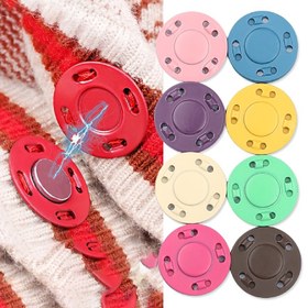 Resim Kazaklar, Hırkalar ve Montlar için 5-10 Çift Manyetik Çıtçıtlarla - Kaymaz Yuvarlak Giysi Bağlantılar 