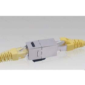 Resim Cat6 Jack Kablo Metal Birleştirici 4380A Ekleme Uzatma Uzatıcı Rj 