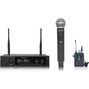 Resim Gold Audio U626-EY Uhf Telsiz El+Yaka Mikrofonu 2li 