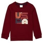 Resim Çocuk Bordo Bisiklet Yaka Sweatshirt 