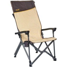 Resim Uquip Barry Xxl Yüksek Konforlu Katlanır Kamp Sandalyesi Boulder Krem 