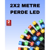 Resim Noel ve Parti Dekorasyonu Için 2x2 LED Perde Işık – 8 Fonksiyonlu 