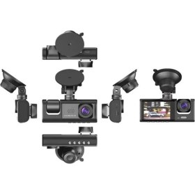 Resim Eco Lounge Ta-01 Siyah 1080P Araç Içi 3 Kameralı LCD Ekranlı Gece Görüşlü , G-Sensör , Geri Görüş Kamera 