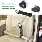 Resim Ayarlanabilir Araba Koltuk Kemeri - Ergonomik Boyun Koruma, Anti-Yorgunluk Tasarımı, Kolay Kurulum Güvenlik Kayışı, Kilitli Klips ile Güvenli Uygunluk, Siyah, Koltuk Kemeri Ayarçığı, Araç Konfor Aksesuarı, Rahat Boyun Desteği, Dayanıklı Kumaş Kaplama 