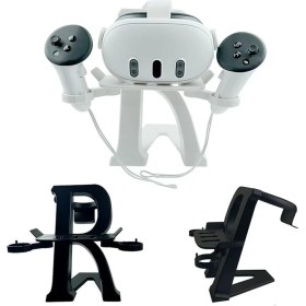 Resim Pearl Shop Quest 3/pro Vr Kulaklık Masa Standı Ekran Tutucu ve Denetleyici Desteği (Siyah) 