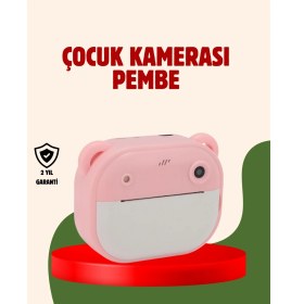 Resim Majeur Çocuklar Için Şipşak Yazıcı Kamera 24MP Hd Çift Lensli Termal Baskılı 
