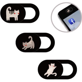 Resim 1 adet Sevimli Kedi Web Kamerası Kapağı Kaydırıcı - Dizüstü Bilgisayarlar, Masaüstü Bilgisayarlar, Bilgisayarlar, Akıllı Telefonlar için Uygun, Gizliliğinizi ve Güvenliğinizi Koruyan, Güçlü Yapışkan 