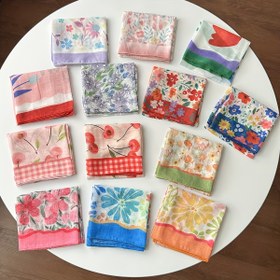 Resim Kadınlar İçin Çiçek Desenli Kare Eşarp - Şık Pastel ve Canlı Renkler (Pembe, Kırmızı, Yeşil, Mavi, Turuncu, Sarı, Mor) - Esnek Olmayan Baş Bandı, Boyun Örtüsü, Masa Dekoru - Yumuşak Kumaş, Günlük ve Resmi Kullanım için Kolay Bakım - 1 Adet, Şık Aksesuar, Nefes Alabilen Malzeme, Çok Amaçlı, Stil Bilincine Sahip Kadınlar 