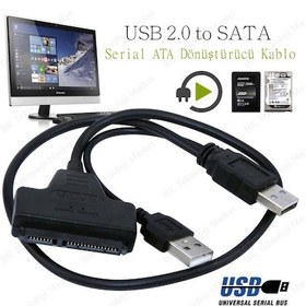 Resim 2.5 Inç Sata To Usb Hdd-Ssd Çevirici Dönüştürücü Kablo 