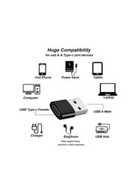 Resim Type-c To Usb 3.0 Erkek Çevirici Dönüştürücü Adaptör Samsung Vb. Cihazlarla Uyumlu 