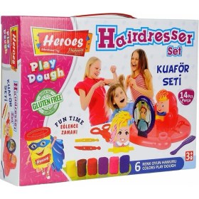 Resim MCM Group ERN-576 Heroes Kuaför Oyun Hamuru Seti 