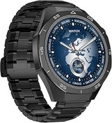 Resim Sunix Amoled Ekran 48mm Metal ve Silikon Kordonlu Akıllı Saat Siyah WT6 Pro 