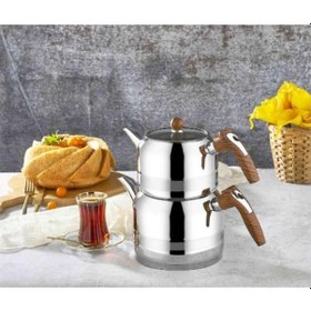 Resim Kahramanlar Mega Yağmur Ahşap Çaydanlık 1051-a 