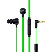 Resim Skycity Razer Hammerhead Pro V2 Kablolu Kulak İçi Oyun Kulaklığı, 3.5mm, Mikrofonlu, Gürültü Azaltma, Derin Bas, Üç Düğmeli Kontrol, Siyah Yeşil - 