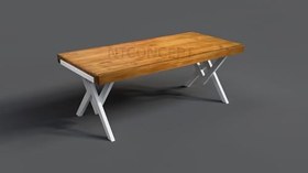 Resim NTConcept Lua Doğal Ahşap Yemek Masası (85 x 180 cm) 
