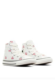 Resim Converse Beyaz Kız Çocuk Kanvas Yürüyüş Ayakkabısı A12636C.103-CHUCK TAYLOR ALL STAR 